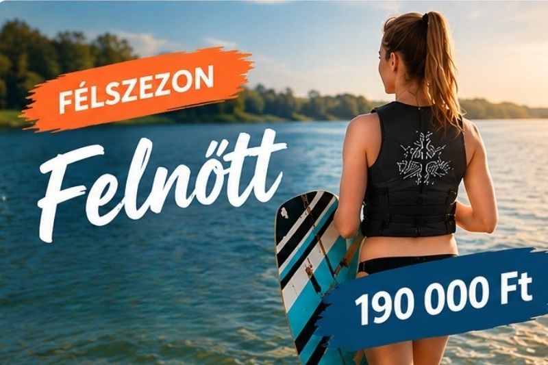 Felnőtt félszezonbérlet 2026.07.15-től szezonzárásig